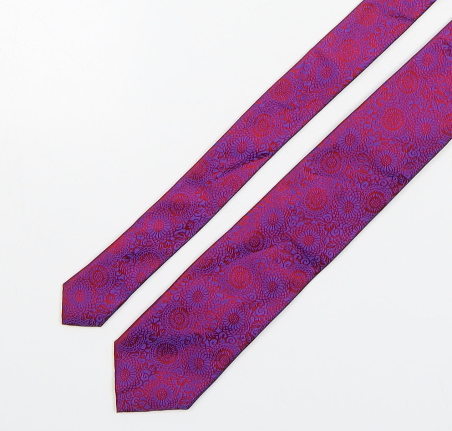 Stvdio Mens Multicoloured Paisley Silk Pointed Tie One Size