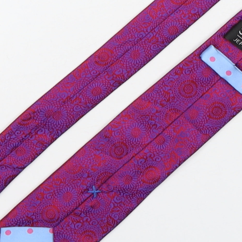Stvdio Mens Multicoloured Paisley Silk Pointed Tie One Size
