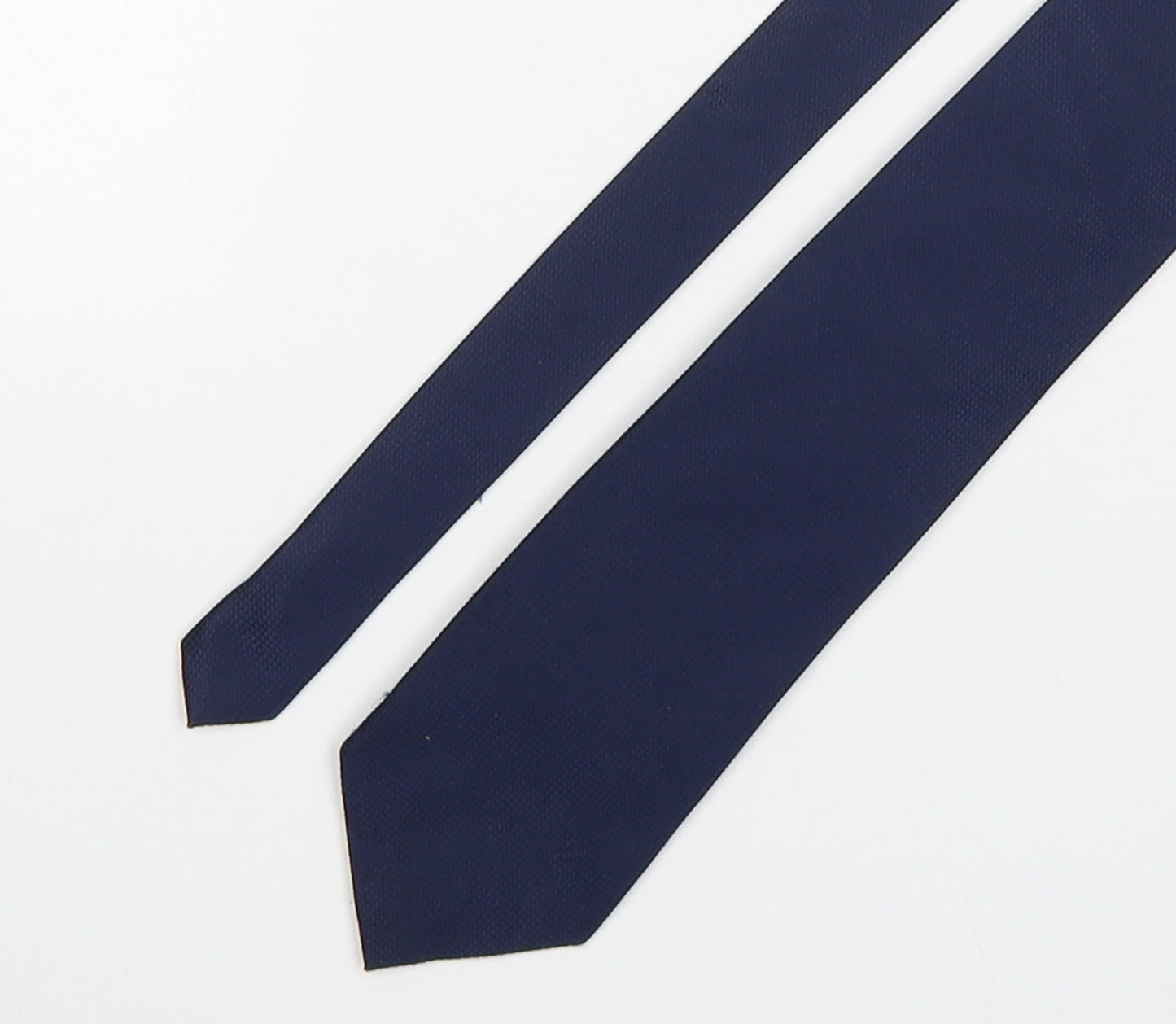 HRS Mens Blue Grenadine Silk Pointed Tie One Size