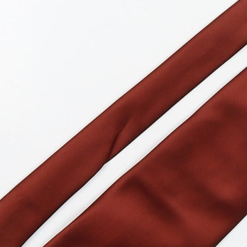 Domino  Mens Brown  Polyester Pointed Tie One Size