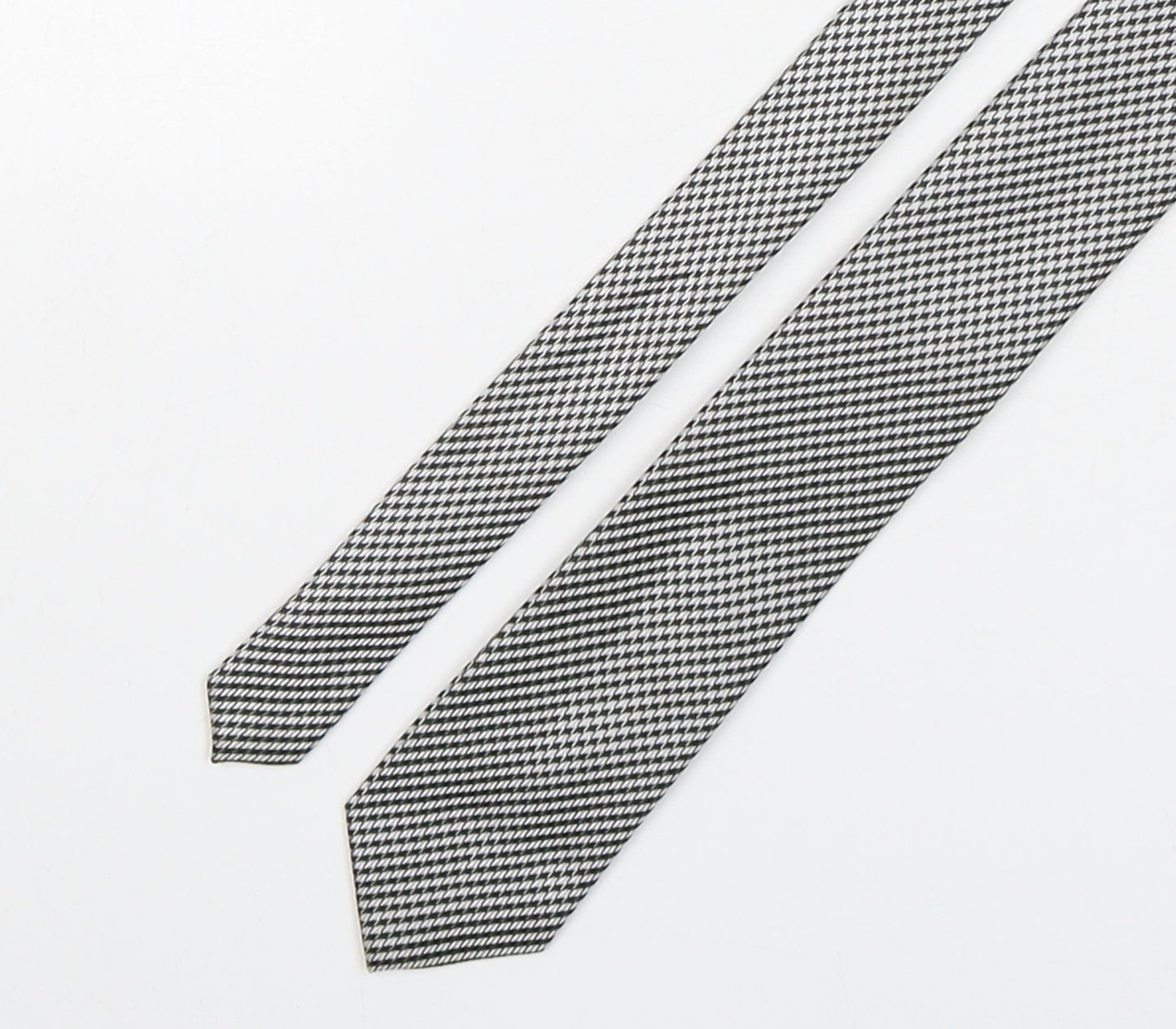 NEXT Mens Multicoloured Houndstooth Polyester Pointed Tie One Size