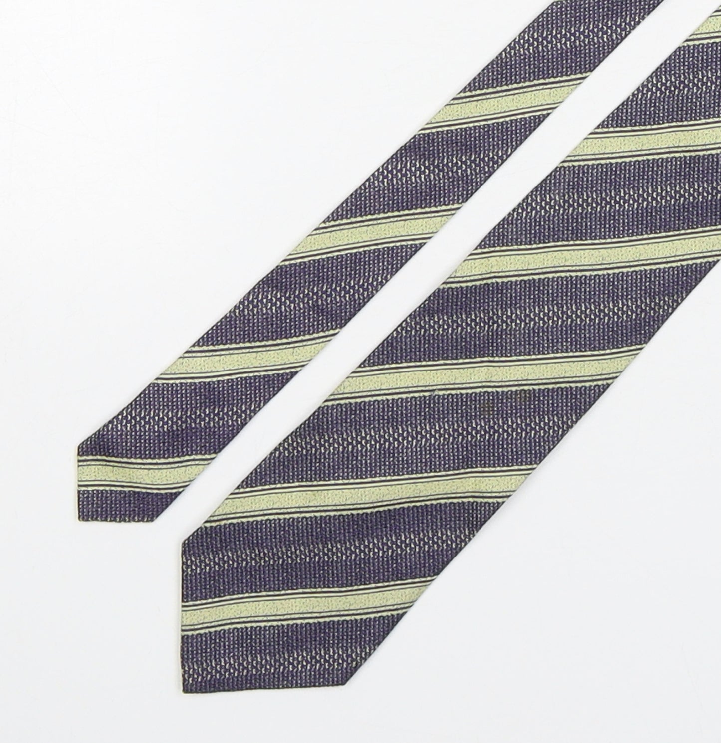 HUGO BOSS Mens Multicoloured Striped Silk Pointed Tie One Size