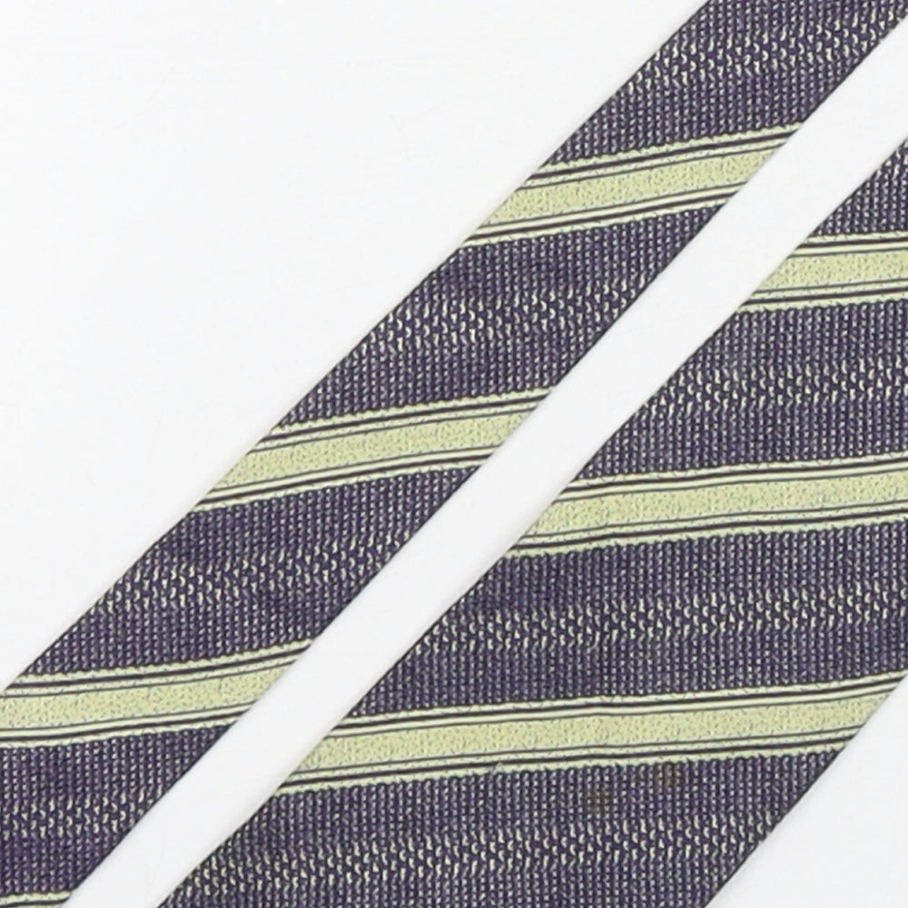 HUGO BOSS Mens Multicoloured Striped Silk Pointed Tie One Size