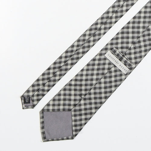 Geoffrey Beene  Mens Multicoloured Plaids & Checks Silk Pointed Tie One Size