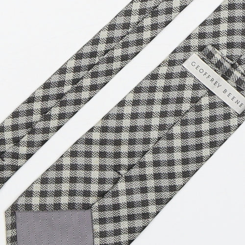 Geoffrey Beene  Mens Multicoloured Plaids & Checks Silk Pointed Tie One Size