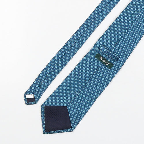 Wolsey Mens Green Polka Dot Polyester Pointed Tie One Size