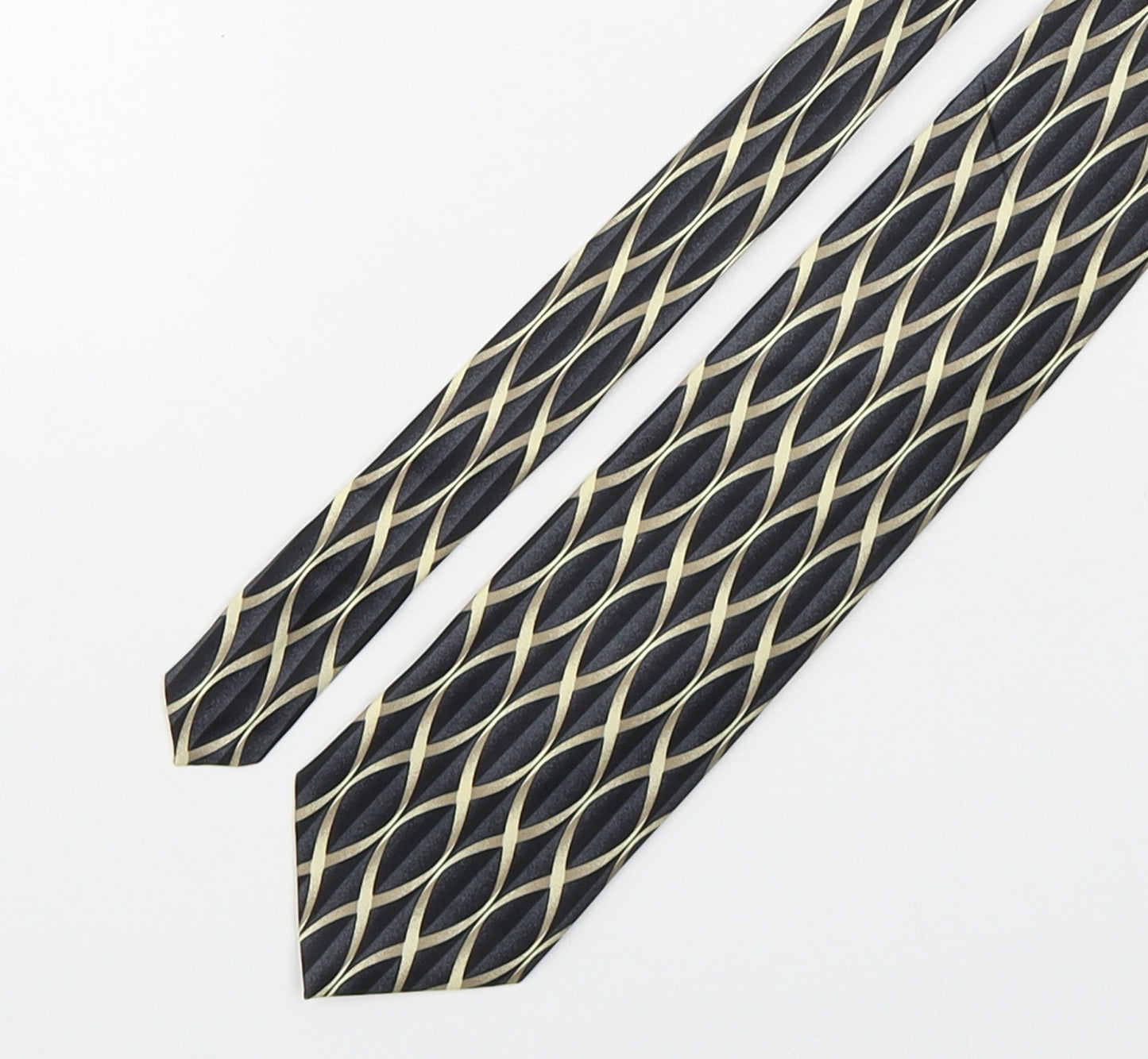 Marks and Spencer Mens Multicoloured Geometric Silk Pointed Tie One Size