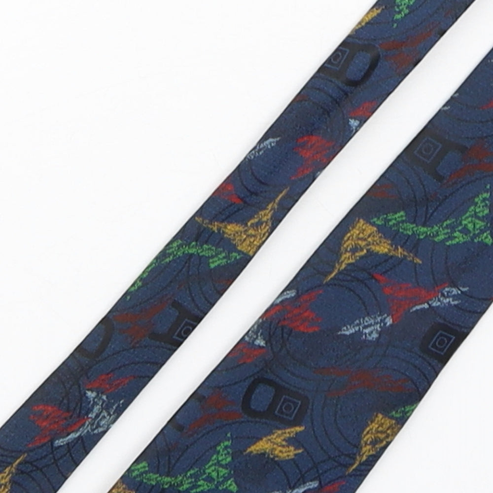CarnaudMetalbox Mens Multicoloured Geometric Polyester Pointed Tie One Size