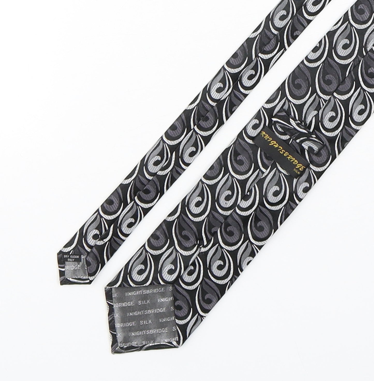 Knightsbridge Mens Multicoloured Paisley Silk Pointed Tie One Size