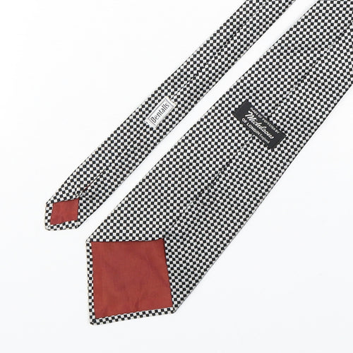 Michelsons  Mens Multicoloured Plaids & Checks Polyacrylate Fibre Pointed Tie One Size