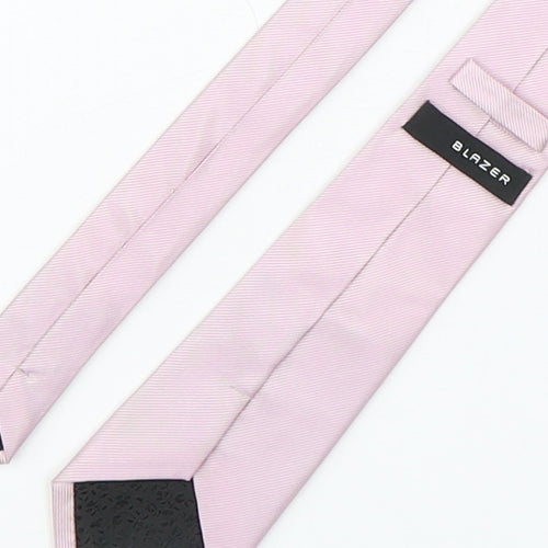 Blazer  Mens Pink Striped Silk Pointed Tie One Size