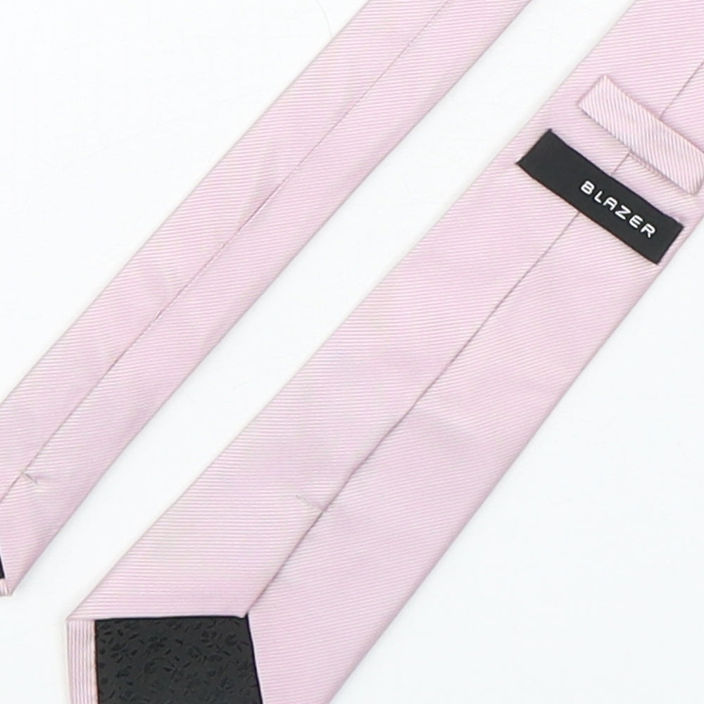 Blazer  Mens Pink Striped Silk Pointed Tie One Size