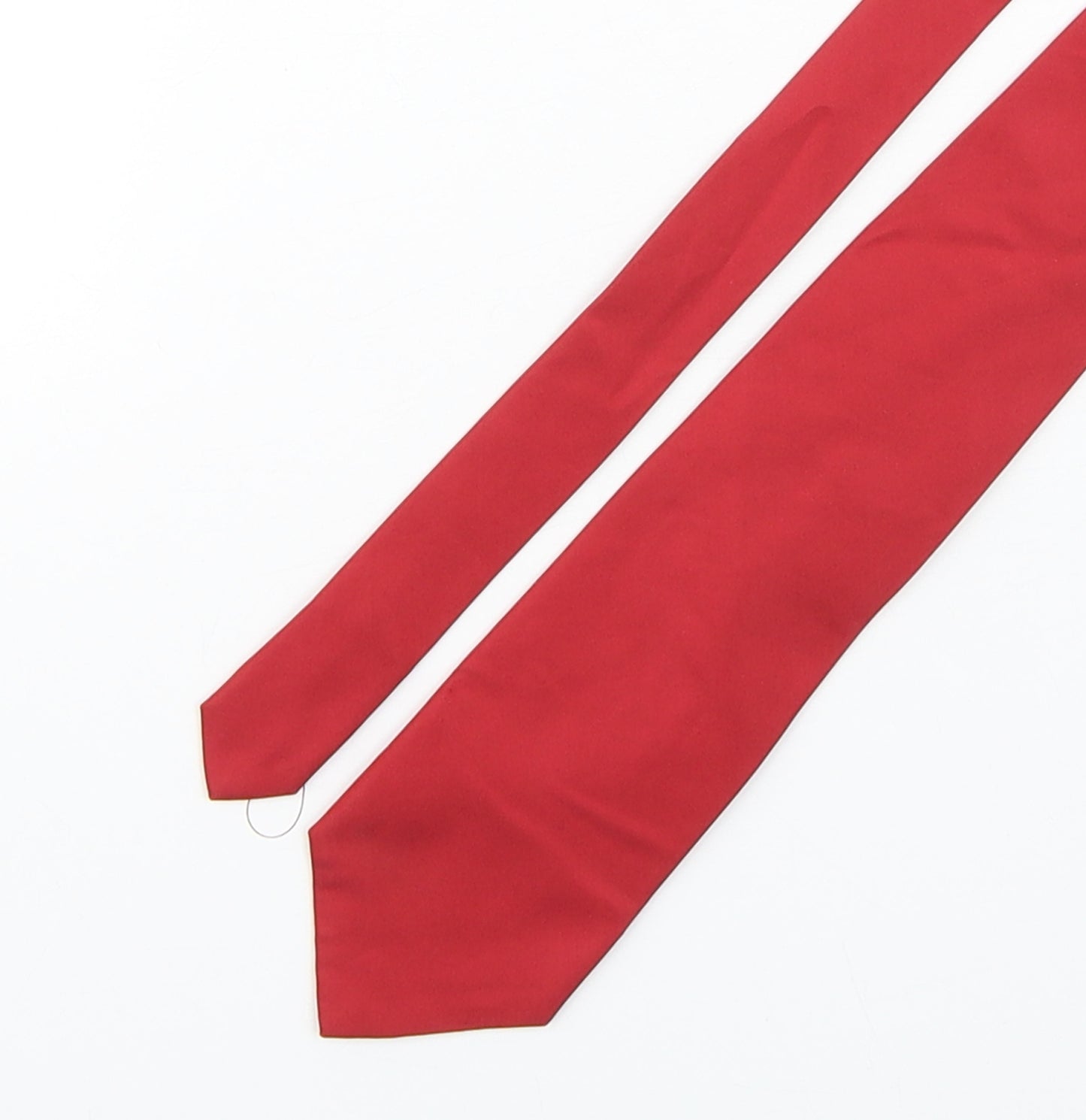 CecilGee Mens Red  Silk Pointed Tie One Size