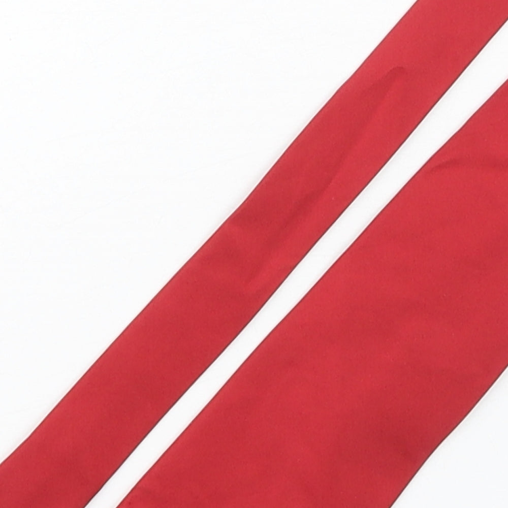 CecilGee Mens Red  Silk Pointed Tie One Size