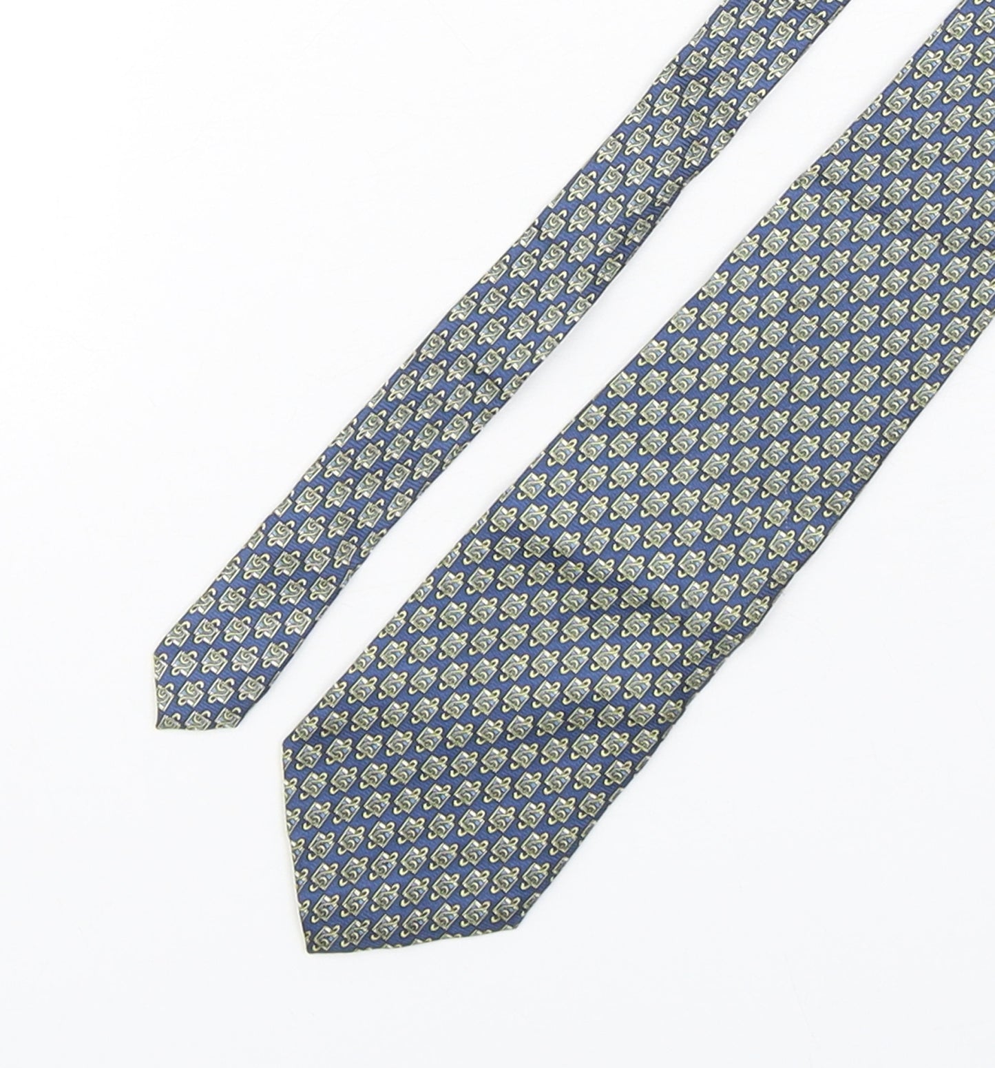 Bijoux Terner  Mens Multicoloured Geometric Silk Pointed Tie One Size - Music Notes