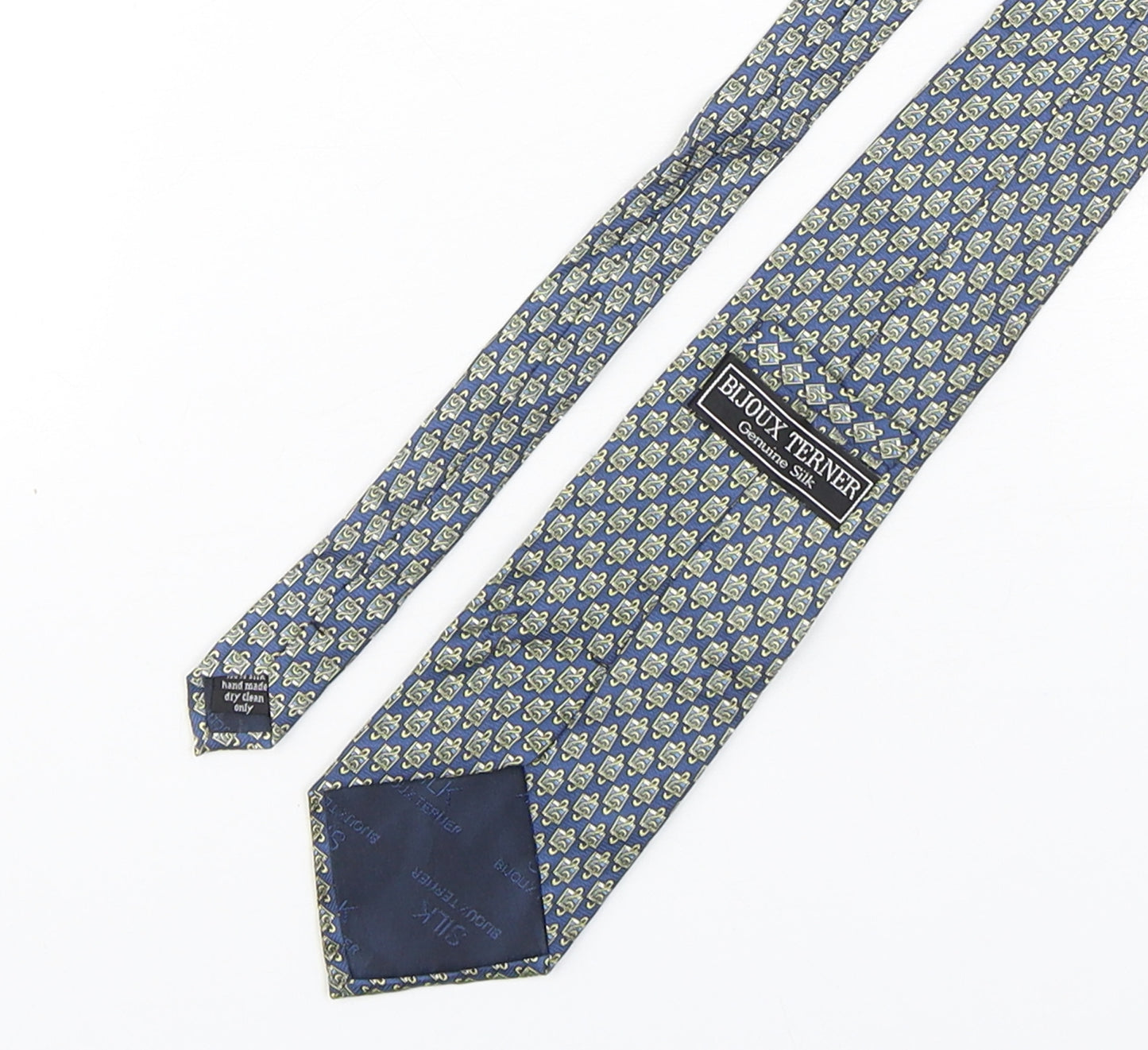 Bijoux Terner  Mens Multicoloured Geometric Silk Pointed Tie One Size - Music Notes