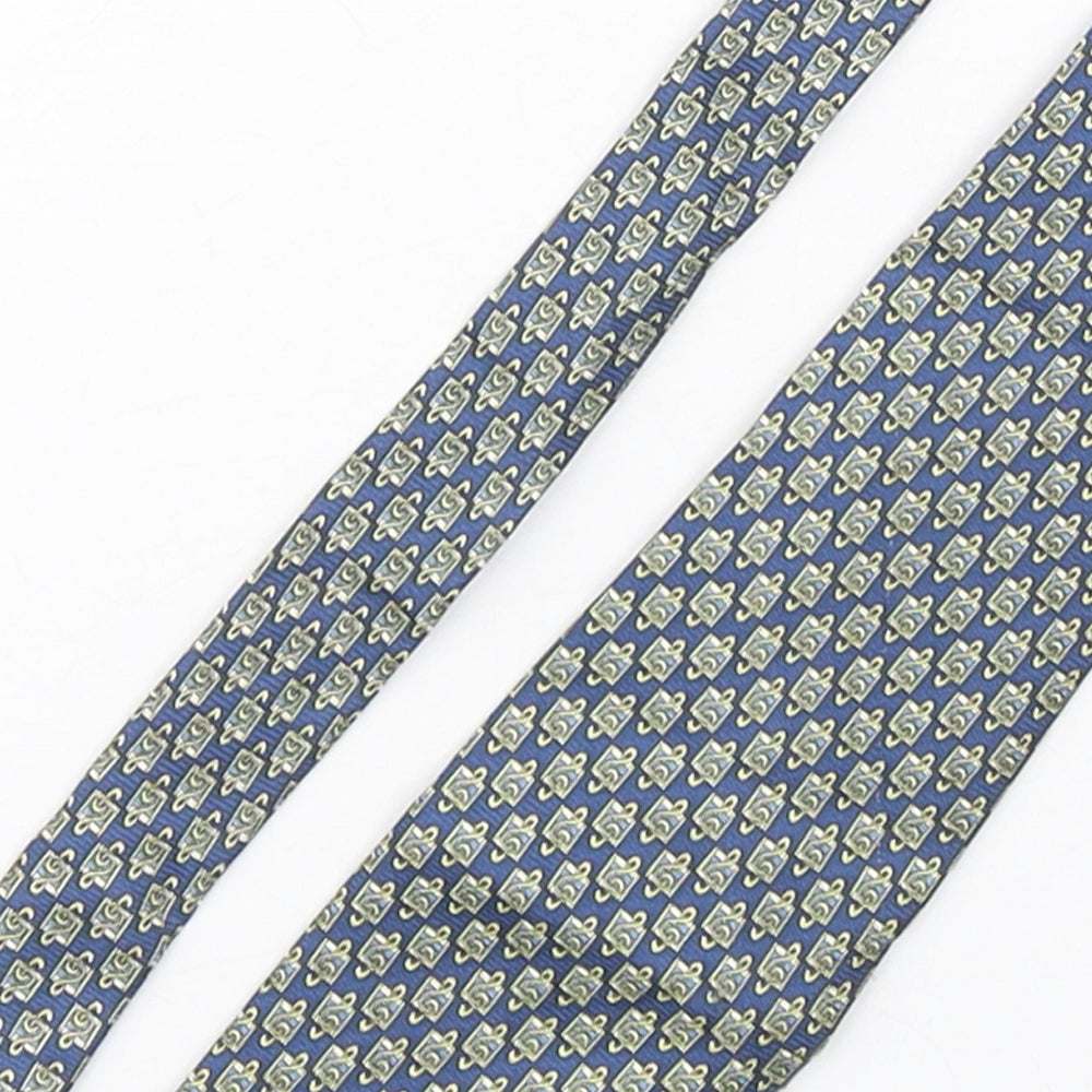 Bijoux Terner  Mens Multicoloured Geometric Silk Pointed Tie One Size - Music Notes