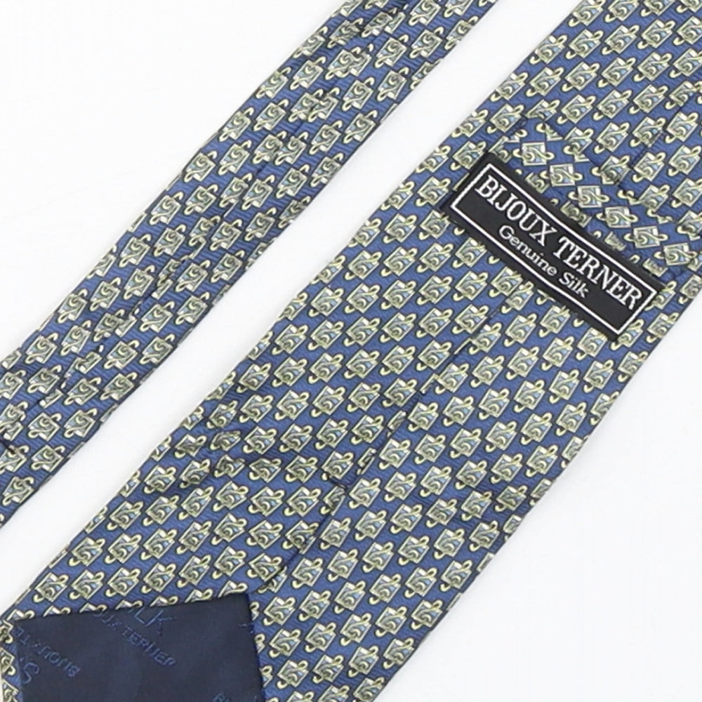 Bijoux Terner  Mens Multicoloured Geometric Silk Pointed Tie One Size - Music Notes