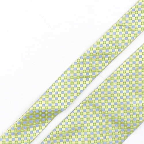 Y&G Mens Multicoloured Plaids & Checks Silk Pointed Tie One Size