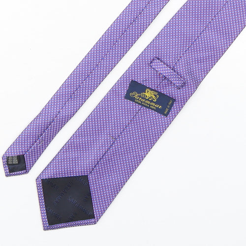 Faramman Mens Multicoloured Grenadine Silk Pointed Tie One Size