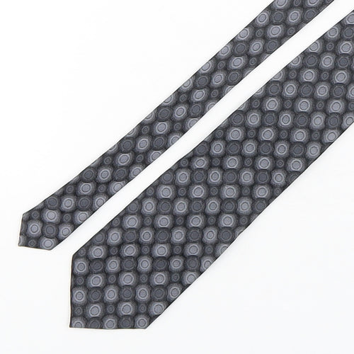 Madison Avenue  Mens Multicoloured Geometric Silk Pointed Tie One Size