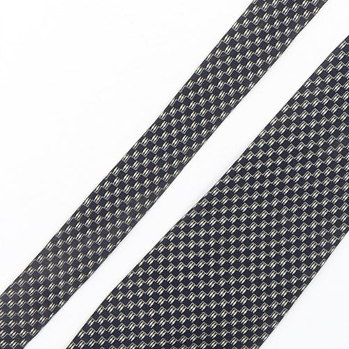 Pierre Victoire  Mens Multicoloured Geometric Silk Pointed Tie One Size