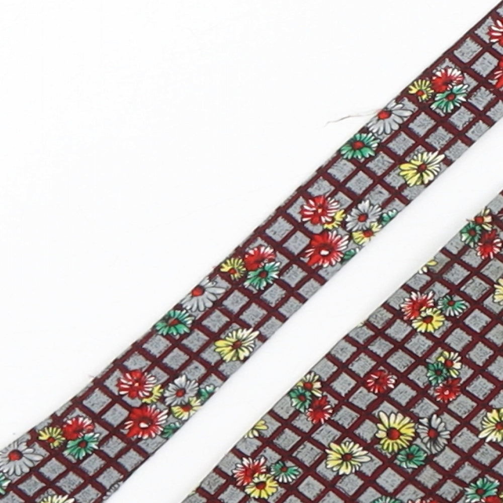 Benjamin James  Mens Multicoloured Plaids & Checks Polyester Pointed Tie One Size