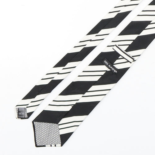 Autograph Mens Multicoloured Striped Silk Pointed Tie One Size