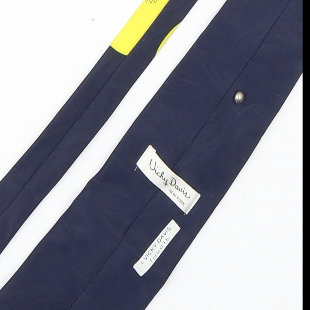 Vicky davis  Mens Multicoloured Geometric Polyester Pointed Tie One Size - Vicky Davis Turned On