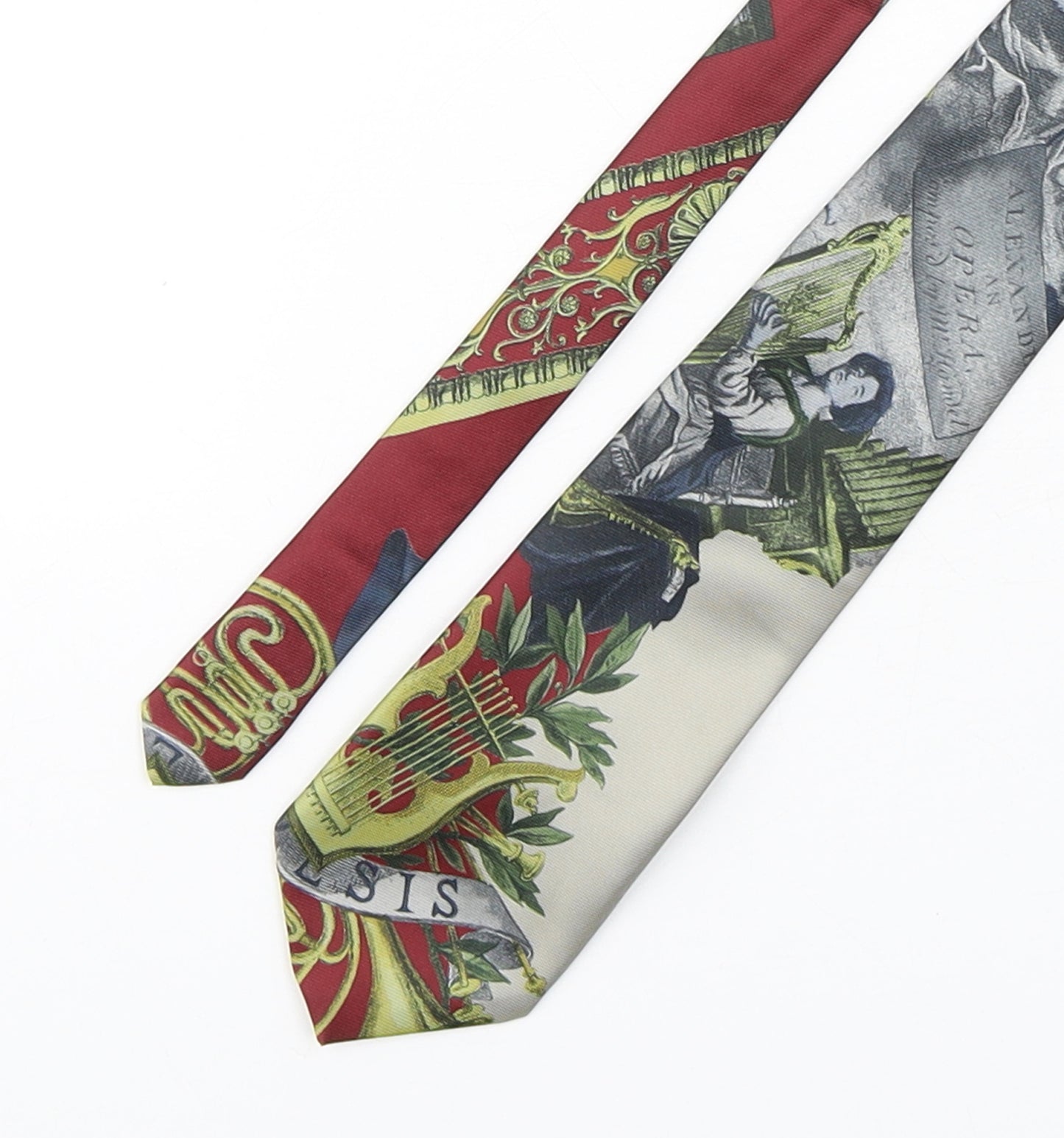 Aardvark Mens Multicoloured Geometric Polyester Pointed Tie One Size