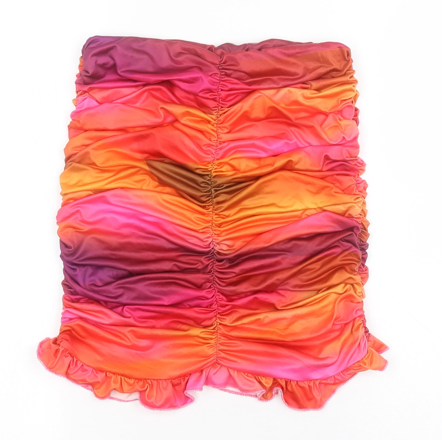 PRETTYLITTLETHING Womens Multicoloured  Polyester Mini Skirt Size 8