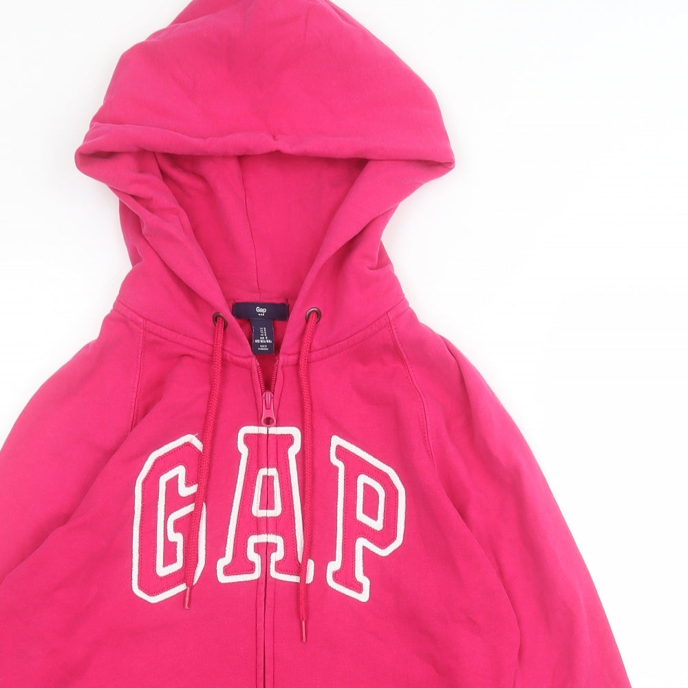 Gap Womens Pink  Cotton Full Zip Hoodie Size S  Zip