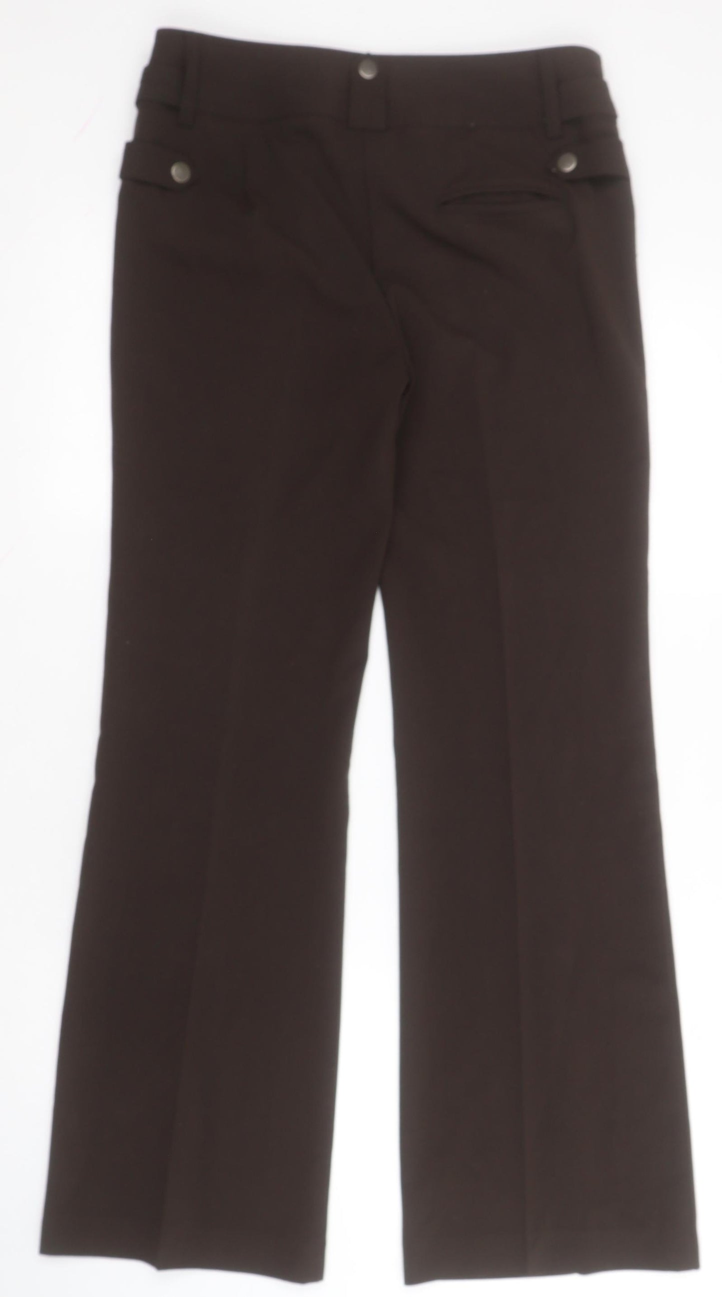 NEXT Womens Green  Polyester Dress Pants Trousers Size 8 L30 in Regular Zip