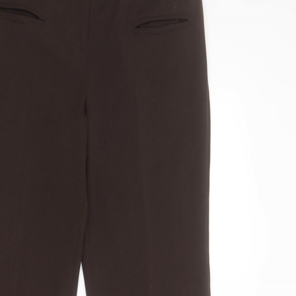 NEXT Womens Green  Polyester Dress Pants Trousers Size 8 L30 in Regular Zip