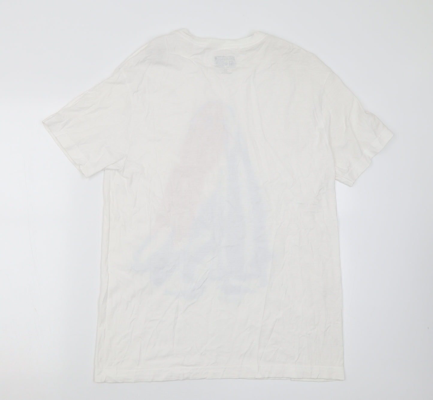 Converse Mens White  Cotton  T-Shirt Size S Crew Neck