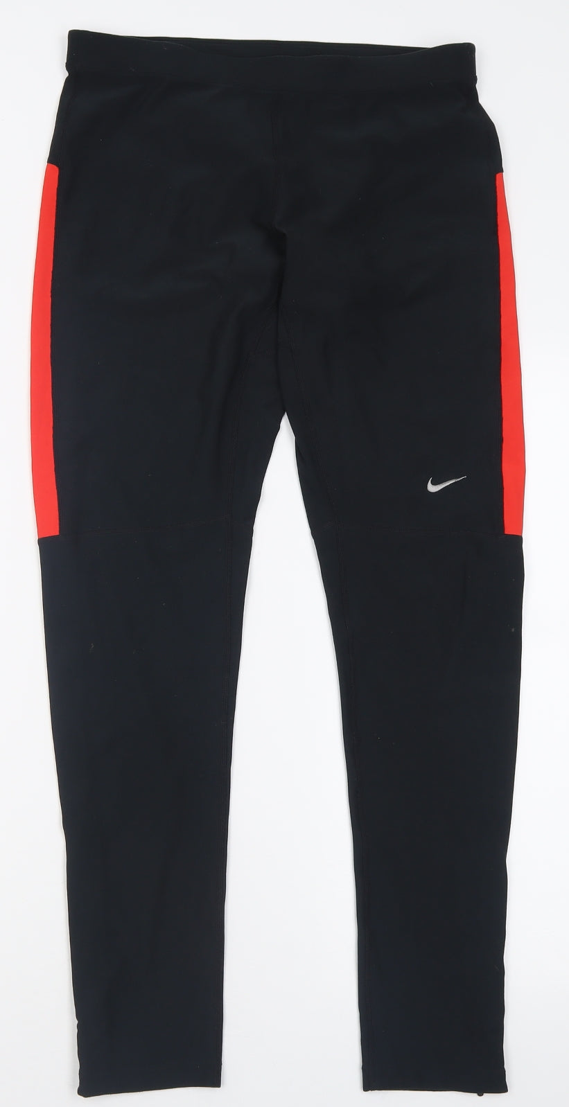 Nike Mens Black  Polyester Compression Leggings Size XL L30 in Regular Tie