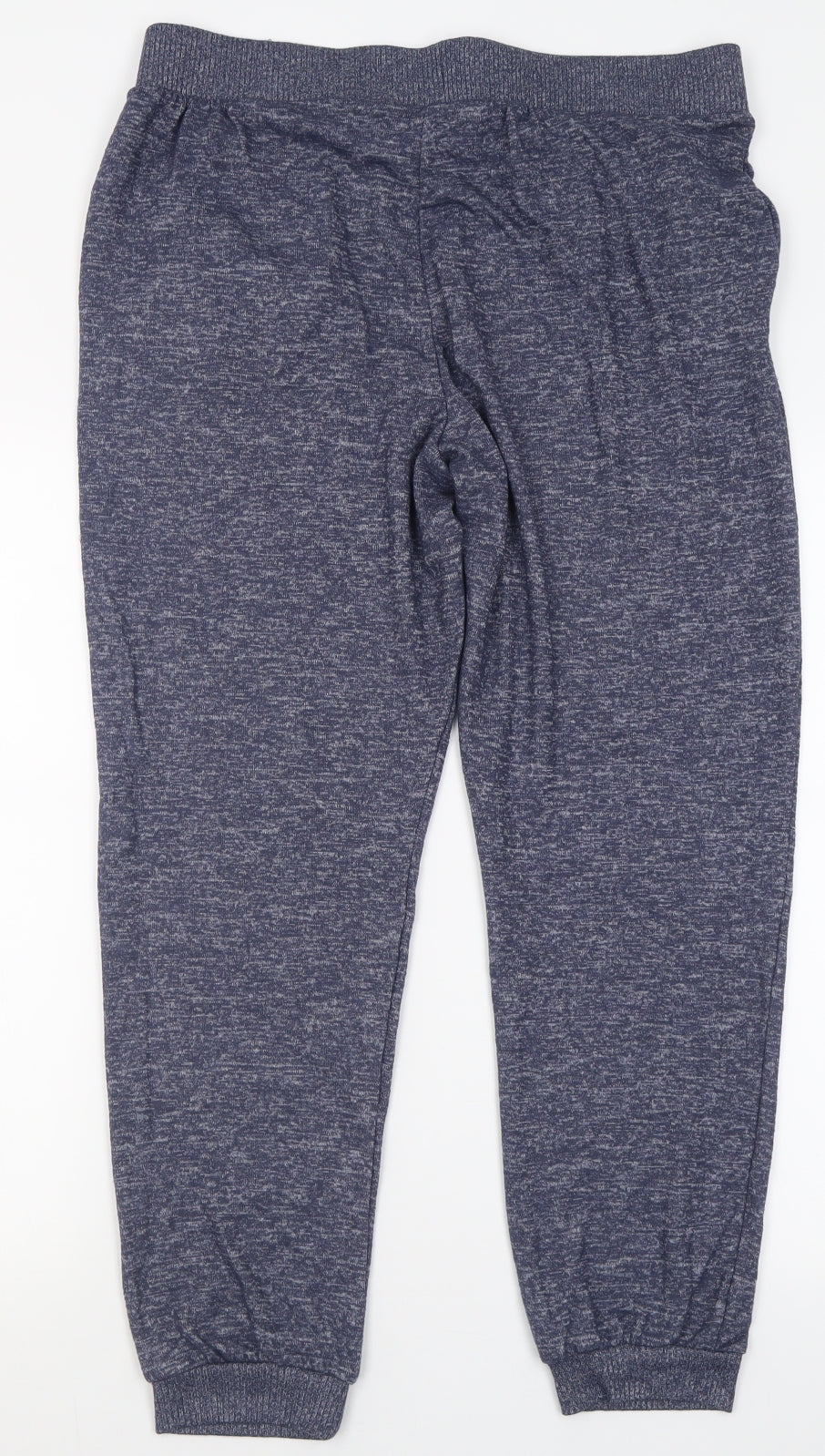 Papaya Womens Blue  Polyester Jogger Trousers Size L L29 in Regular Tie
