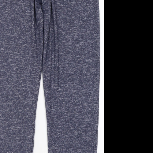 Papaya Womens Blue  Polyester Jogger Trousers Size L L29 in Regular Tie