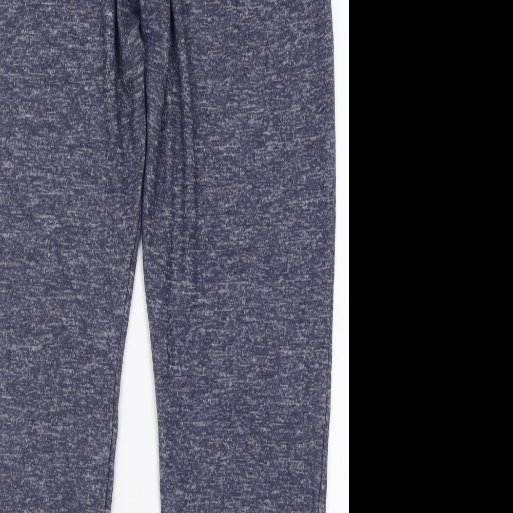 Papaya Womens Blue  Polyester Jogger Trousers Size L L29 in Regular Tie