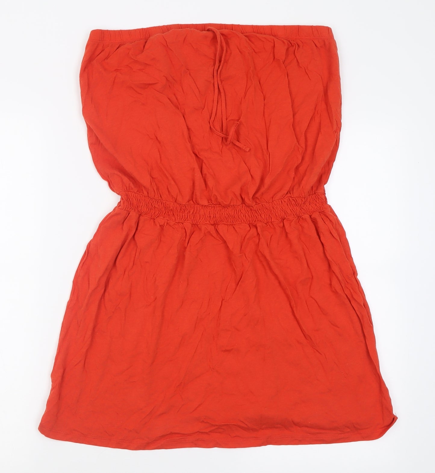 Papaya Womens Orange  Cotton Basic Tank Size 20 One Shoulder