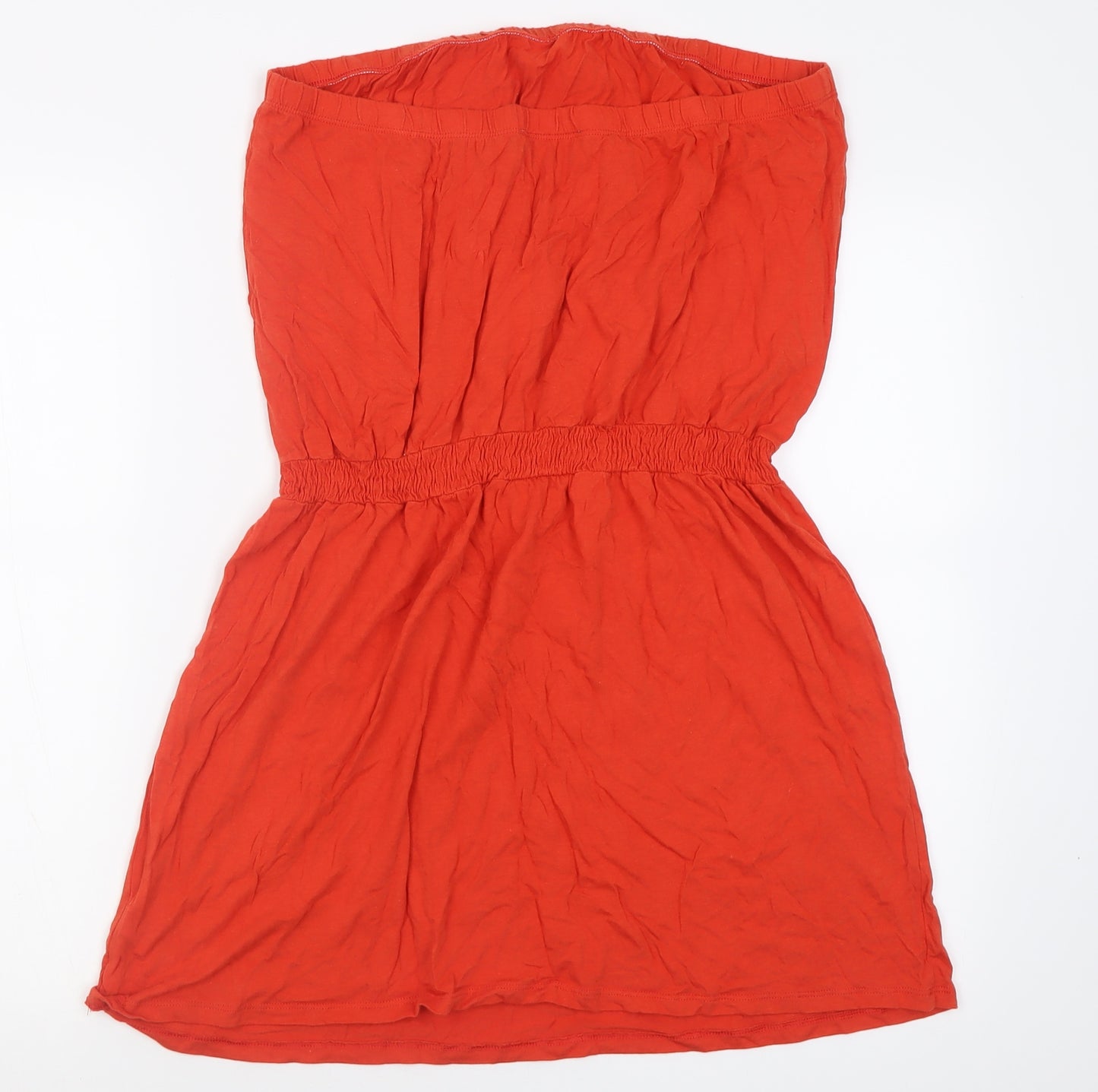 Papaya Womens Orange  Cotton Basic Tank Size 20 One Shoulder