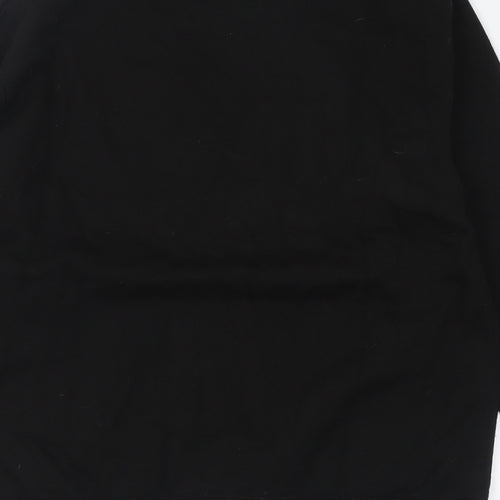 Just Hoods Mens Black  Cotton Pullover Sweatshirt Size M   - rule your district