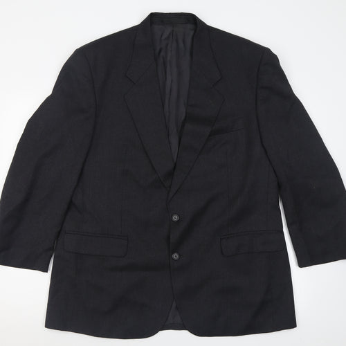 Burton Mens Grey  Wool Jacket Suit Jacket Size 44