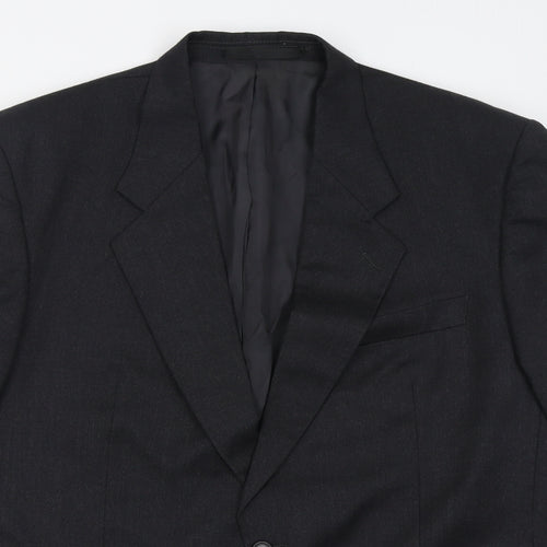 Burton Mens Grey  Wool Jacket Suit Jacket Size 44