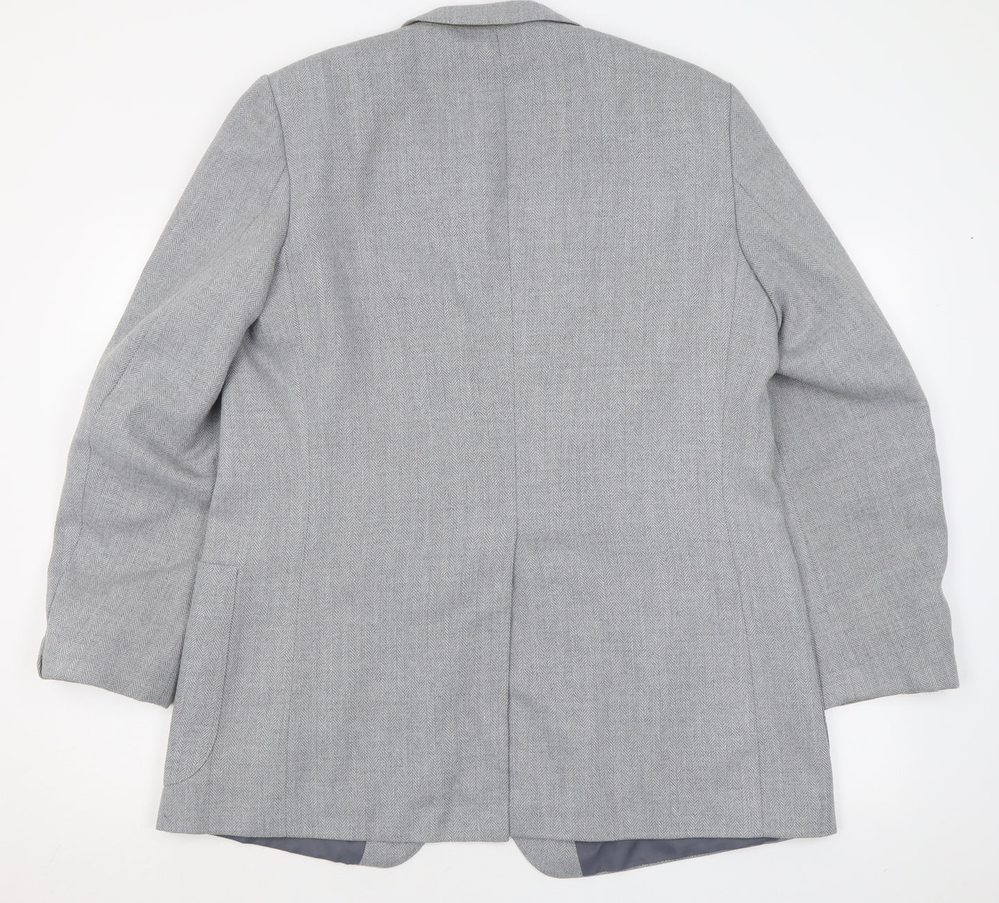 St. Michael Mens Grey  Polyester Jacket Suit Jacket Size 44