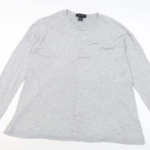 Atmosphere Womens Grey Crew Neck  Viscose Pullover Jumper Size 14