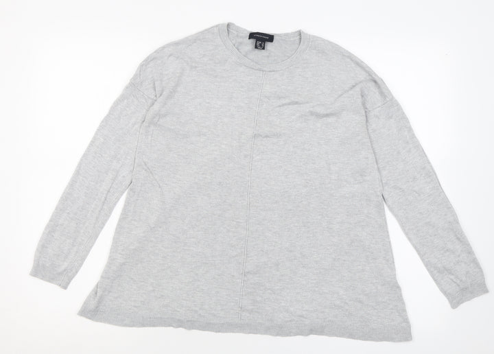 Atmosphere Womens Grey Crew Neck  Viscose Pullover Jumper Size 14