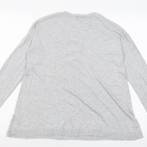 Atmosphere Womens Grey Crew Neck  Viscose Pullover Jumper Size 14