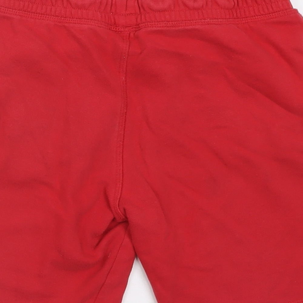 F&F Boys Red  Cotton Sweat Shorts Size 8-9 Years  Regular