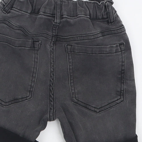 TU Boys Grey  Cotton Bermuda Shorts Size 7 Years  Regular Buckle